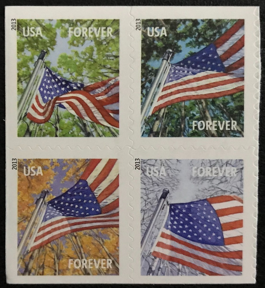 2013 USPS Forever Stamps A Flag for All Seasons