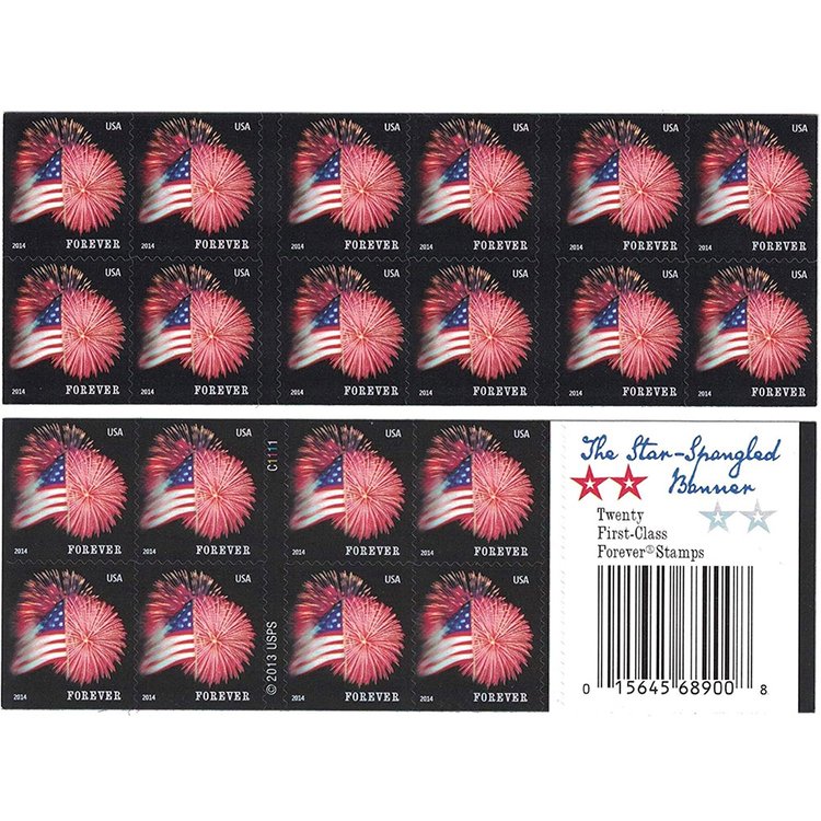 (2014) USPS American Star-Spangled Flag Forever Stamps