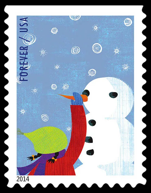 2014 USPS Winter Fun Forever Postage Stamps
