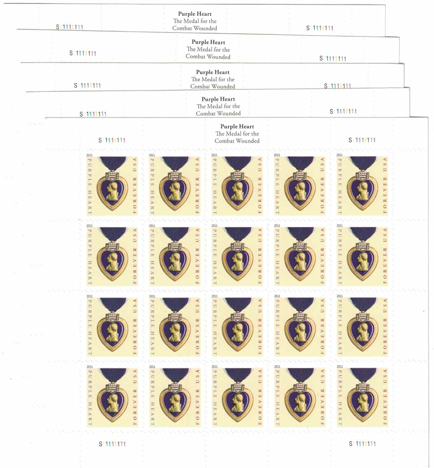 2019 US Purple Heart Forever Stamps