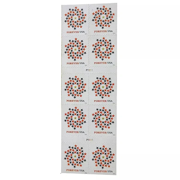 (2016) USPS Stars Red & Blue Forever Stamps