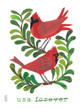 2025 Holiday Cheer forever stamps