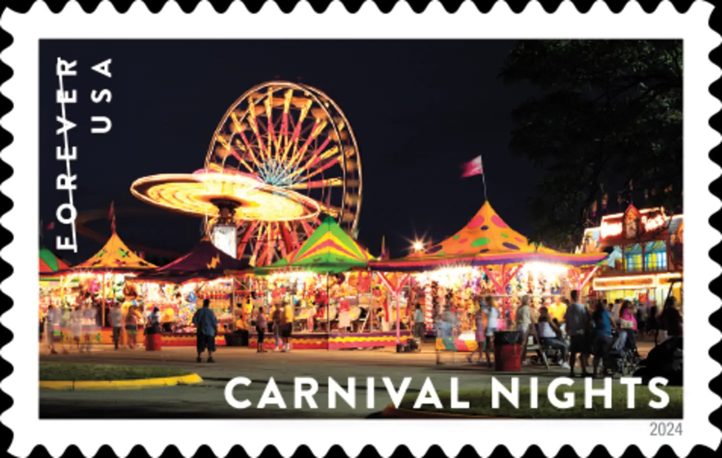 2024 us forever stamps-Carnival Nights
