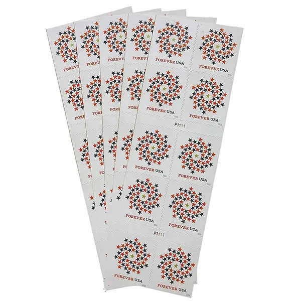 (2016) USPS Stars Red & Blue Forever Stamps