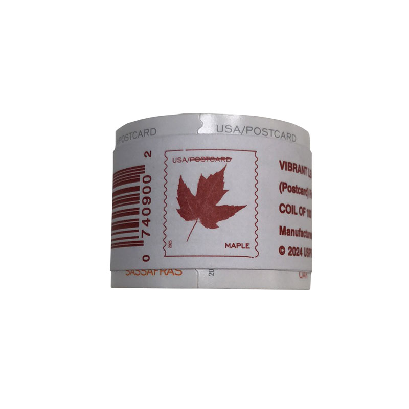 2025 Vibrant Leaves Postcard Stamps Coil of 100