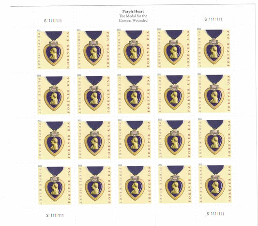2019 US Purple Heart Forever Stamps
