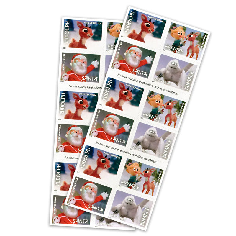2014 USPS Rudolph the Red-Nosed Reindeer Forever Stamps