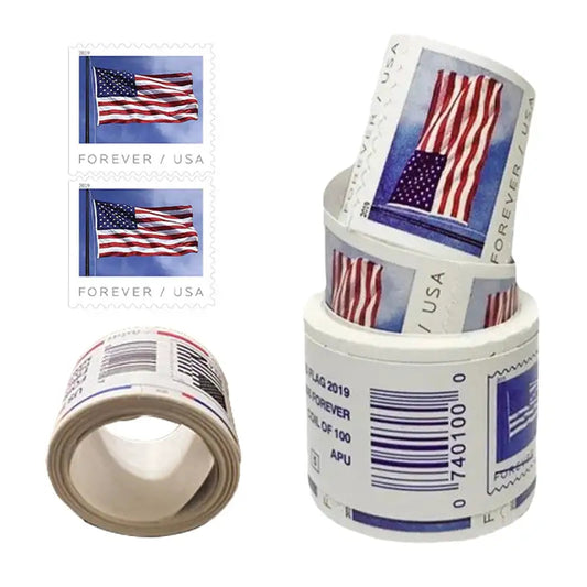 (2019) USPS Forever American Flag Stamps Rolls