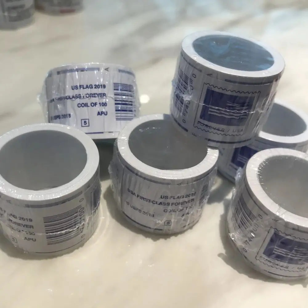 (2019) USPS Forever American Flag Stamps Rolls
