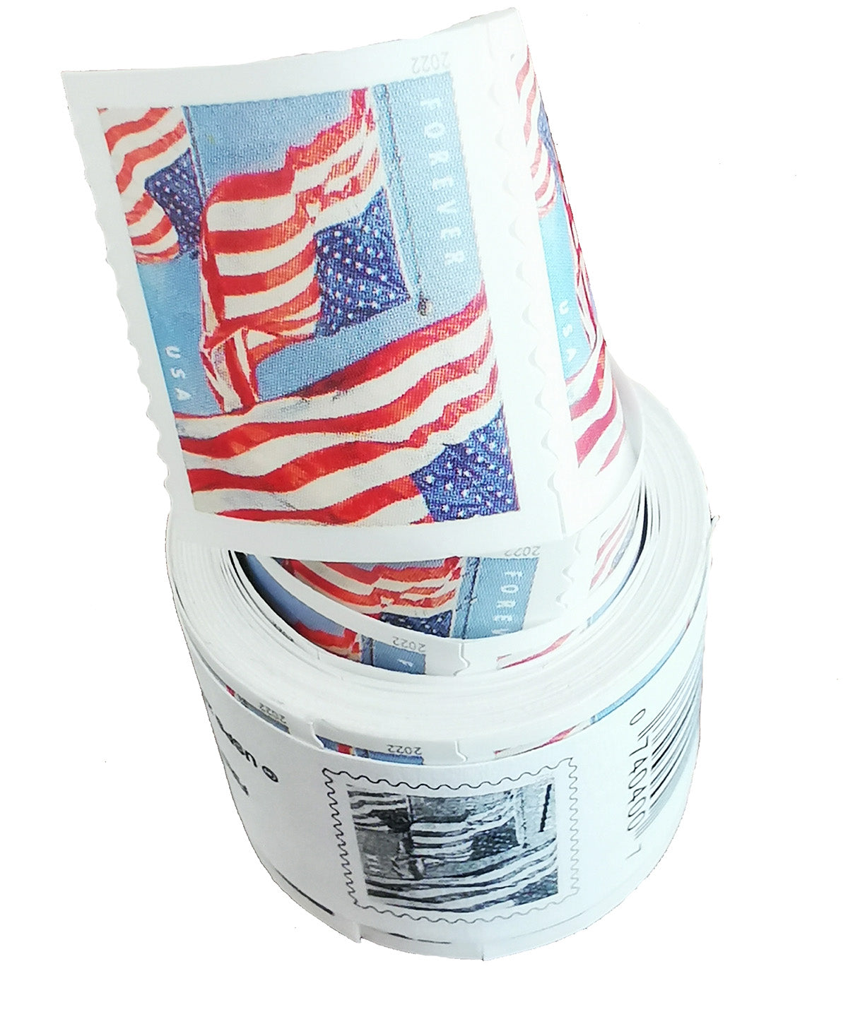 (2022) USPS Forever American Flag Stamps Rolls