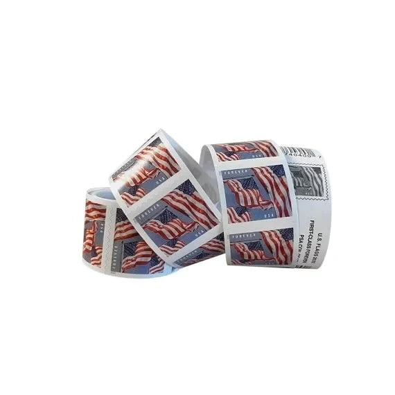 (2022) USPS Forever American Flag Stamps Rolls
