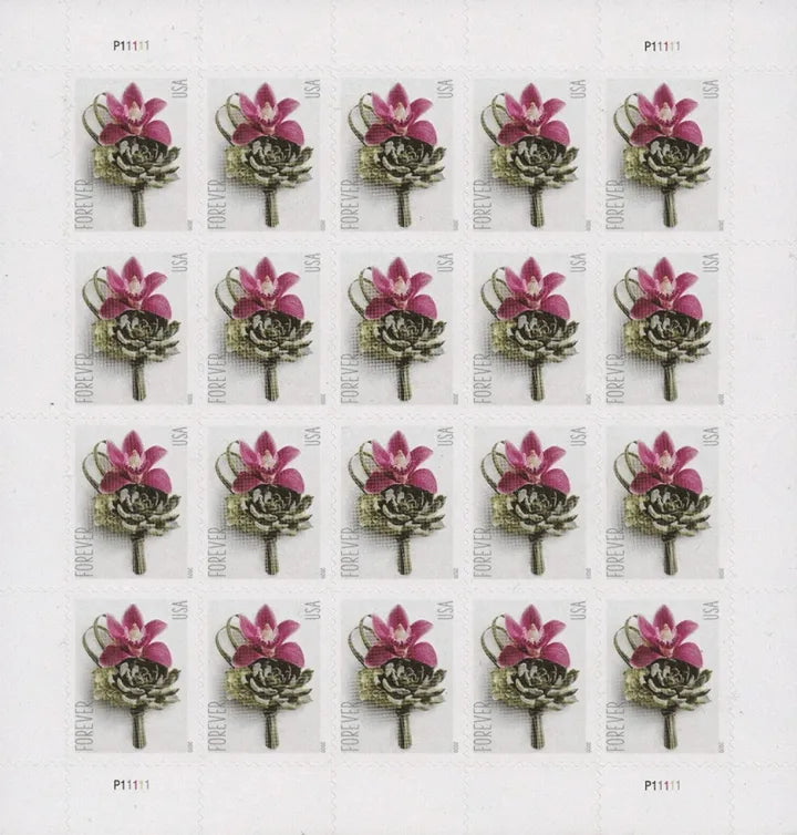 (2020) USPS Contemporary Boutonniere Forever Postage Stamps