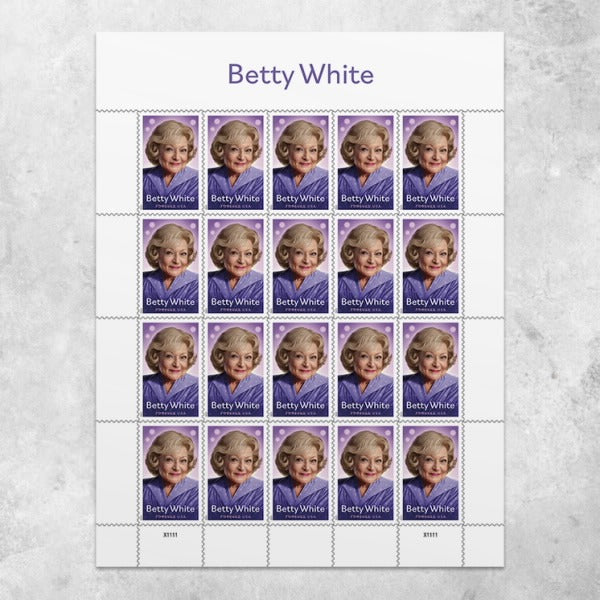 2025 Betty White Stamps Sheet of 20