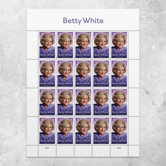 2025 Betty White Stamps Sheet of 20