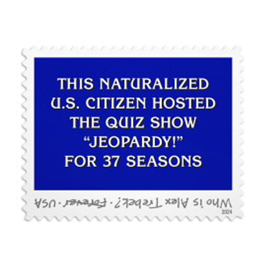 2024 US Alex Trebek Forever Stamps, Sheet of 20