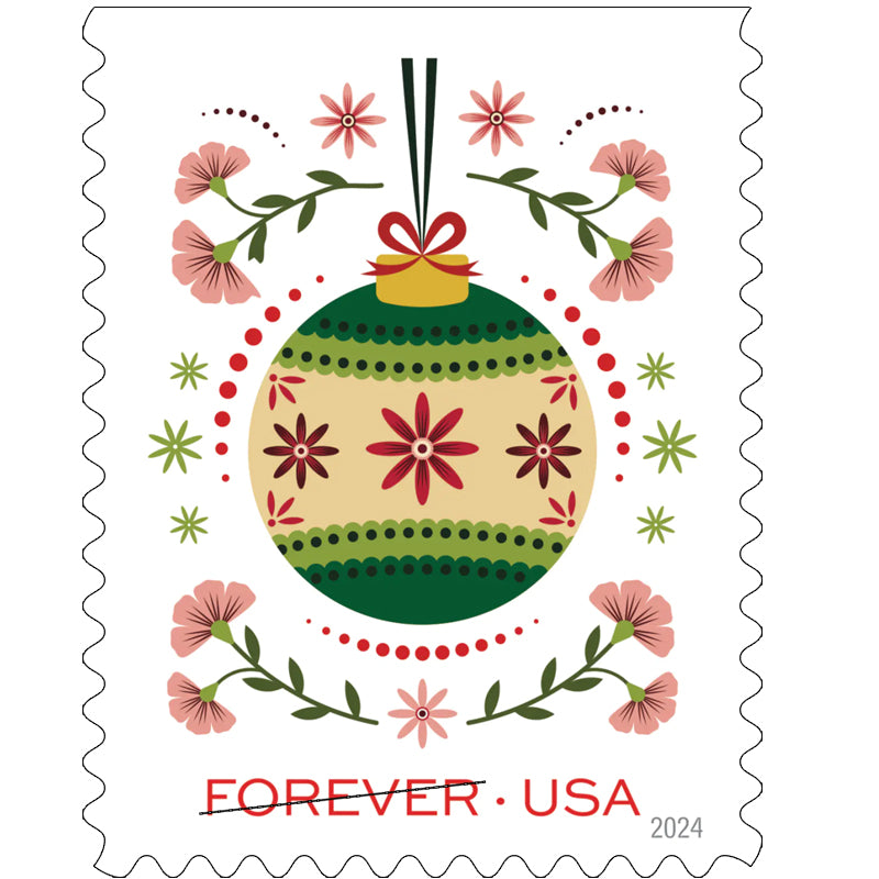 2024 Holiday Joy Forever Stamps, Book of 20|Multiple Stamp Designs